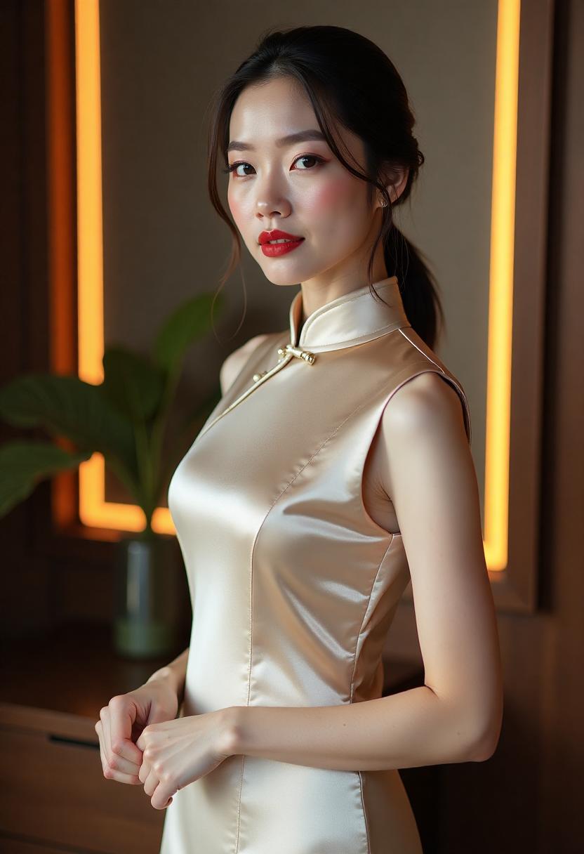 暴雨夜里的旧城低洼路口